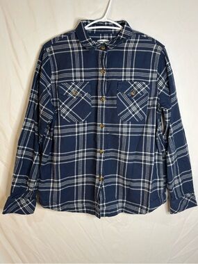 Frank By Frank and Oak Organic Cotton Flannel Button Shirt Shacket Women’s Large
